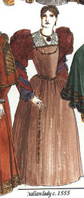 ca. 1555 Italian lady